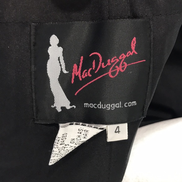 Mac Duggal off shoulder raspberry gown prom - Picture 15 of 15